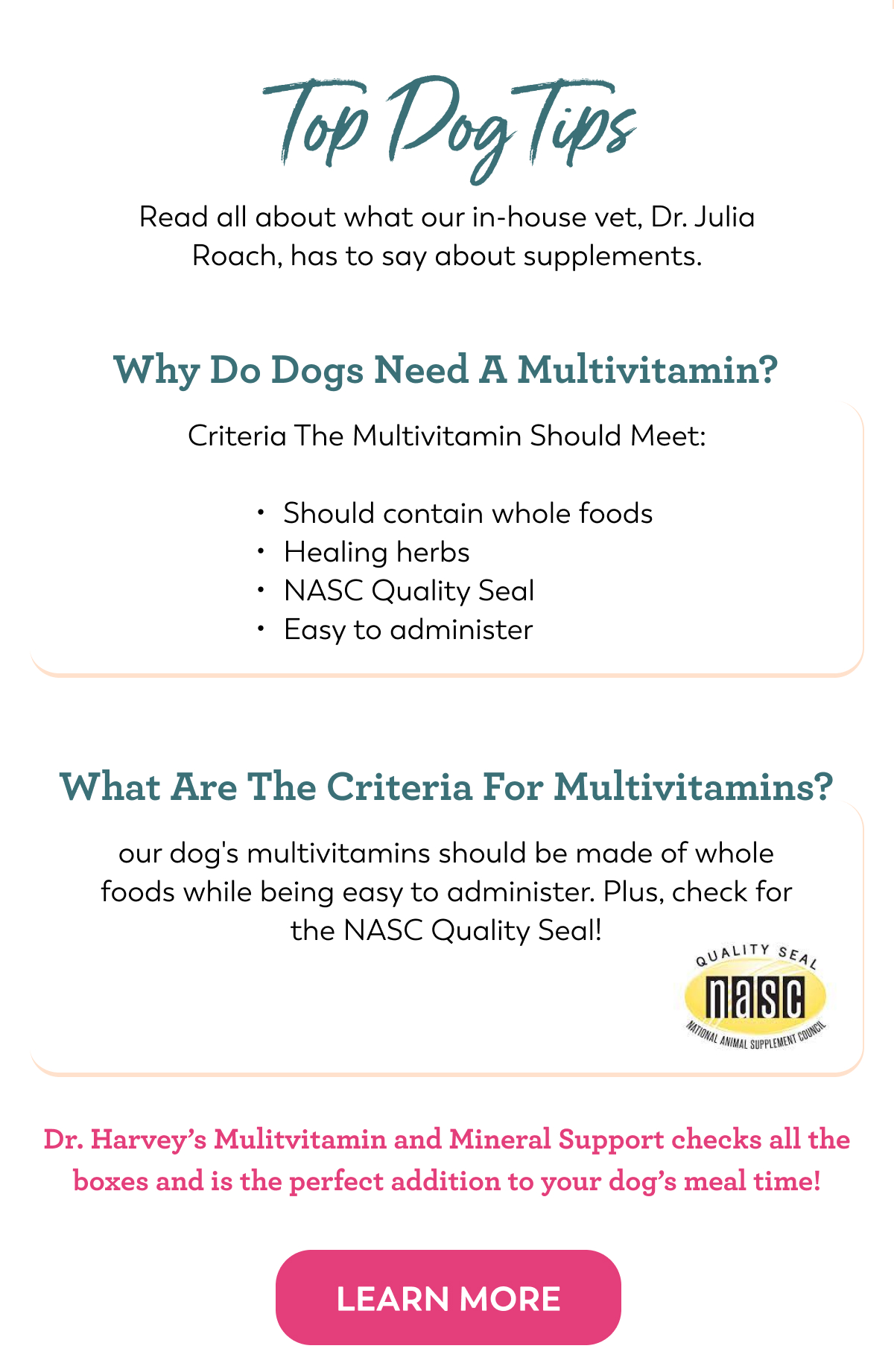 Wanting to boost your pup’s care? Dr. Harveys