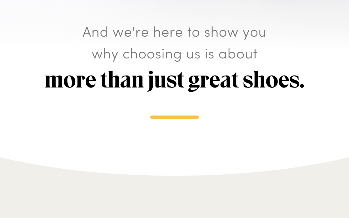 More Than Just Great Shoes  