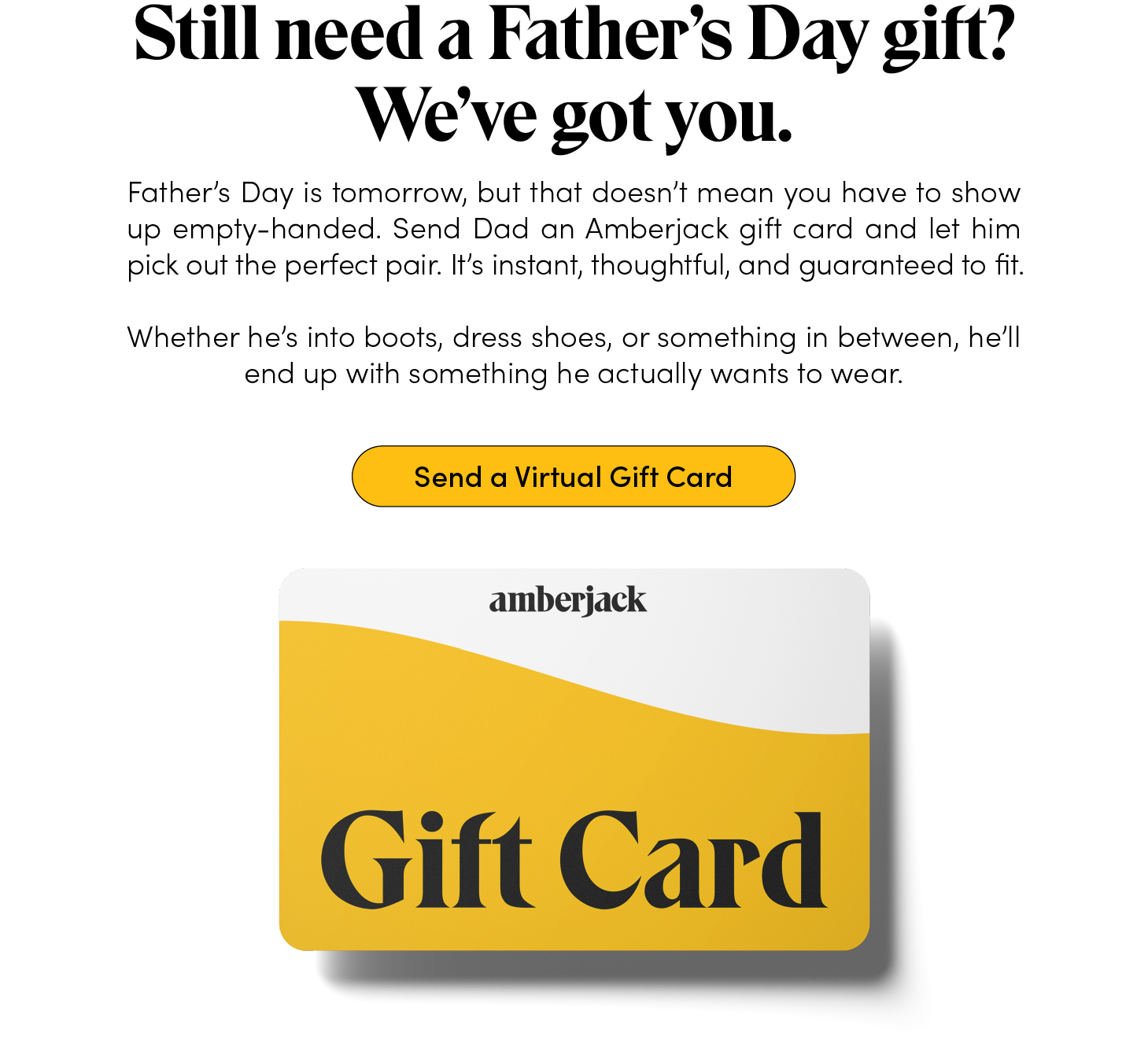 Amberjack - Still need a Father's Day gift? We've got you.