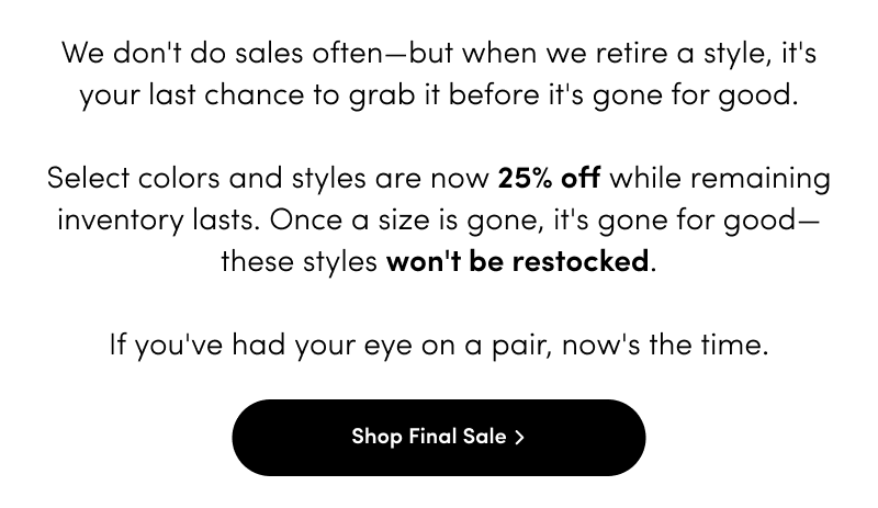 Shop Final Sale