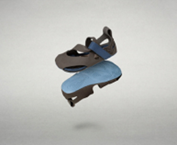 Three square product images side by side showing the Wildling sandals in various color combinations: lilac-yellow, indigo-blue, and brown-blue.