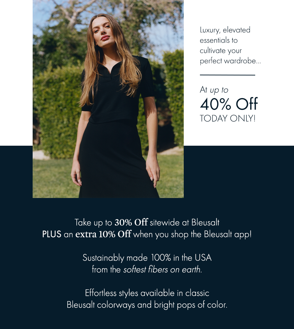 Up to 40% off sitewide