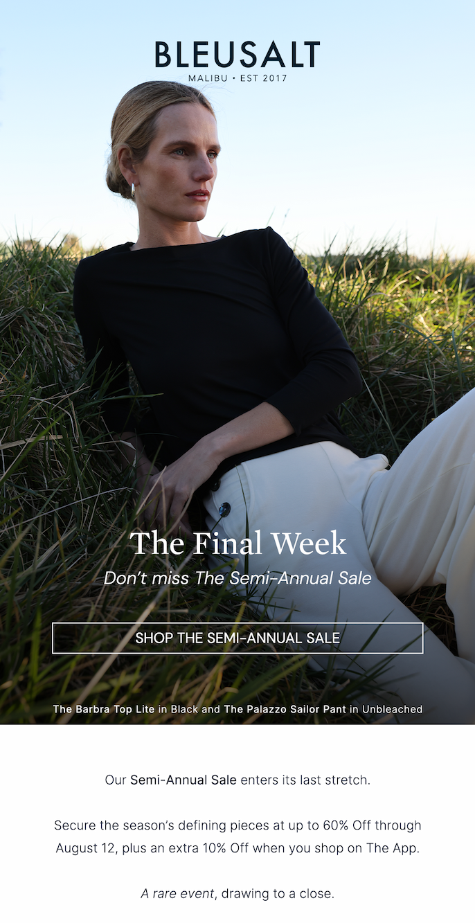 Bleusalt Semi-Annual Sale
