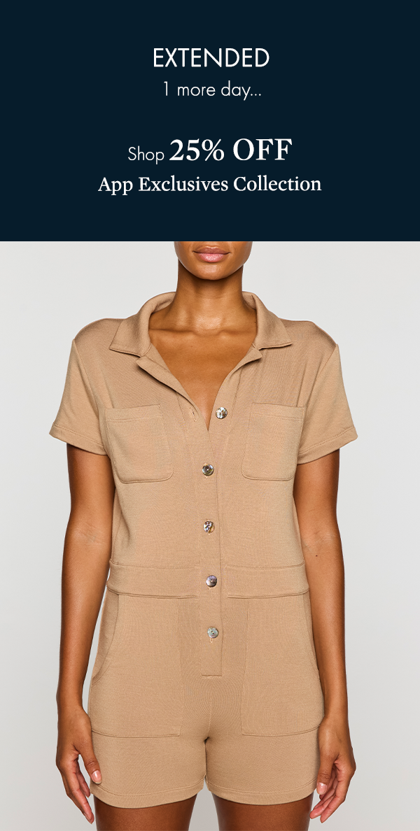 In app only - up to 25% off