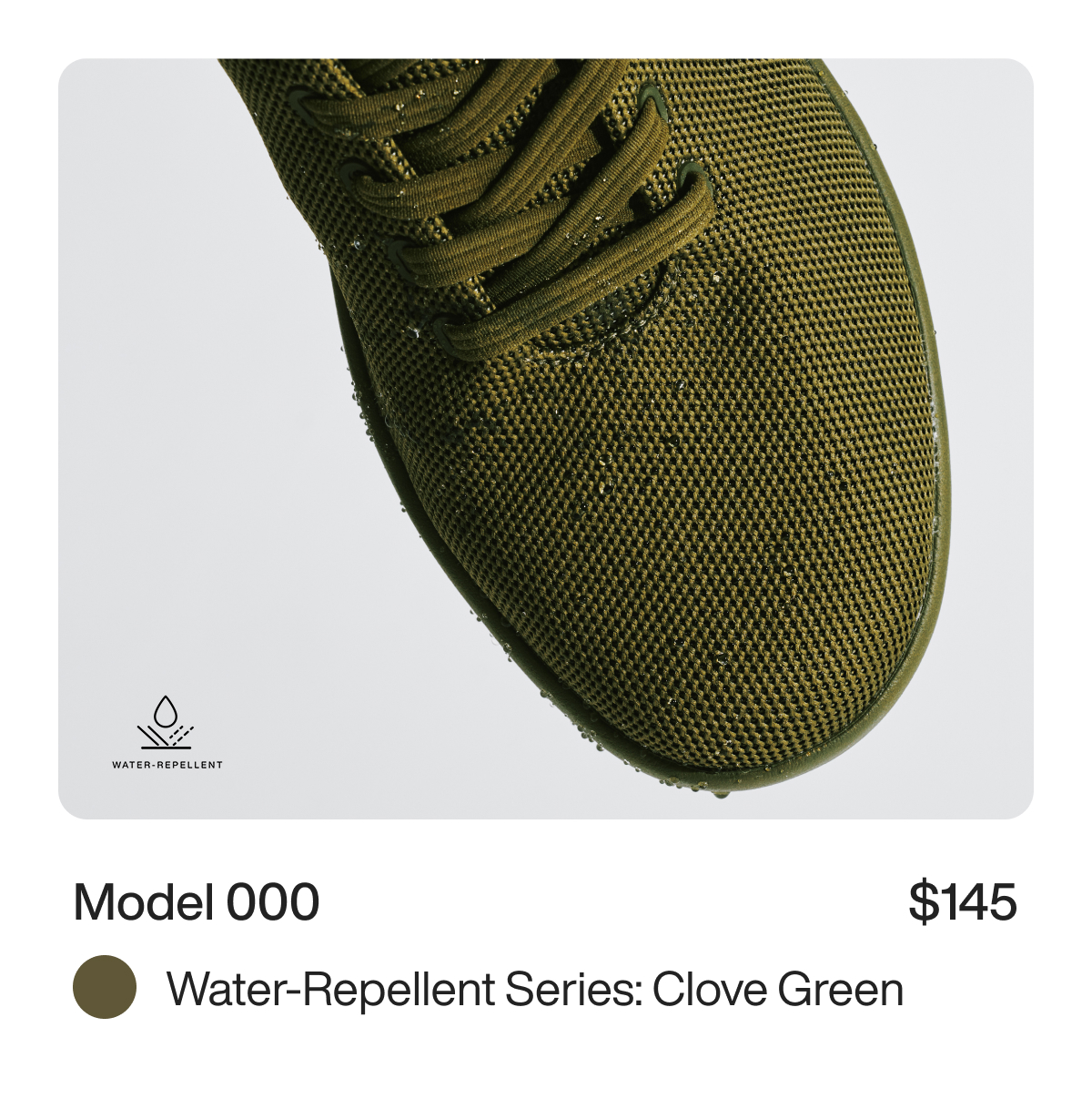 Model 000 $145 Water-Repellent Series: Clove Green