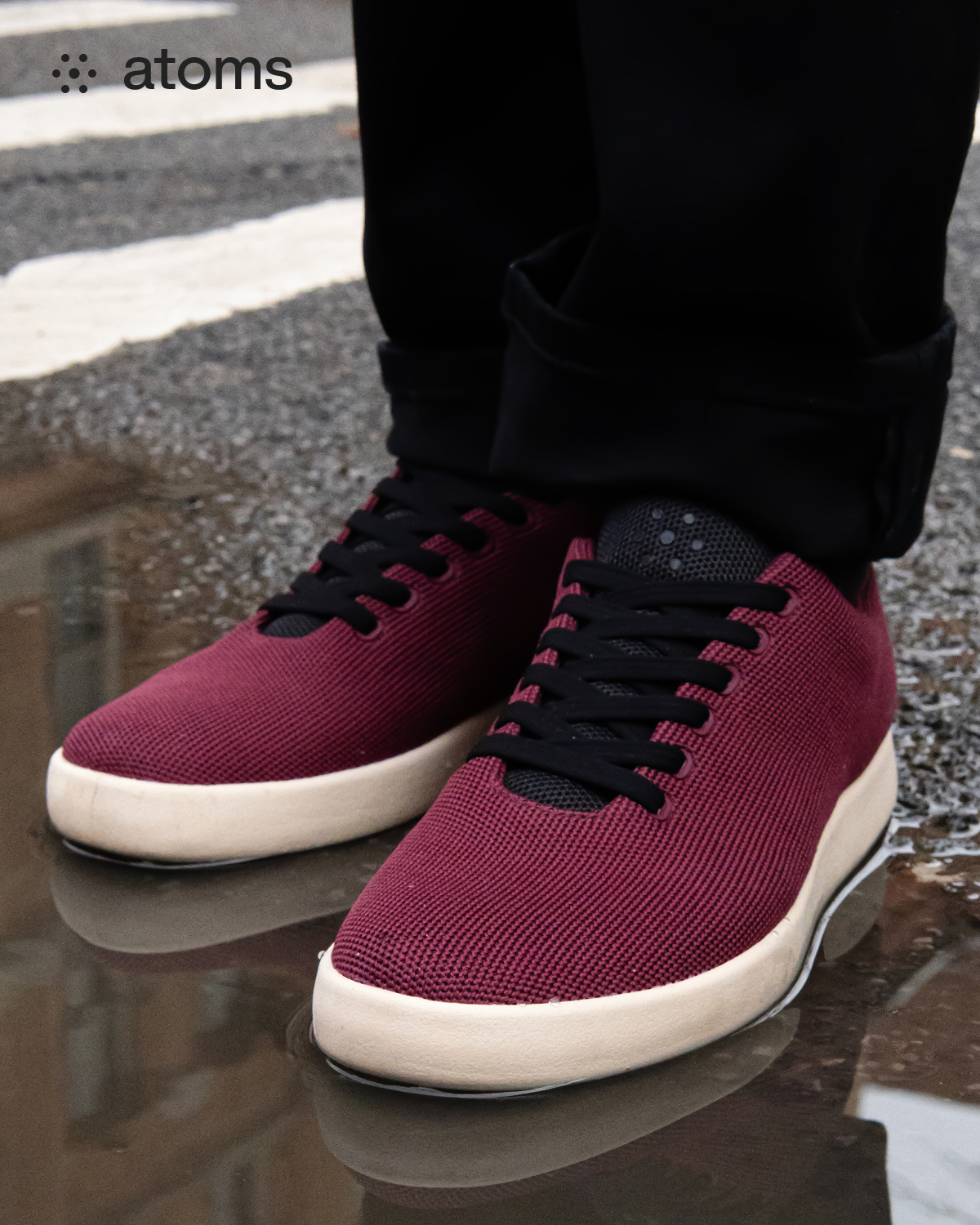 Atoms Water-repellent Mulberry Red