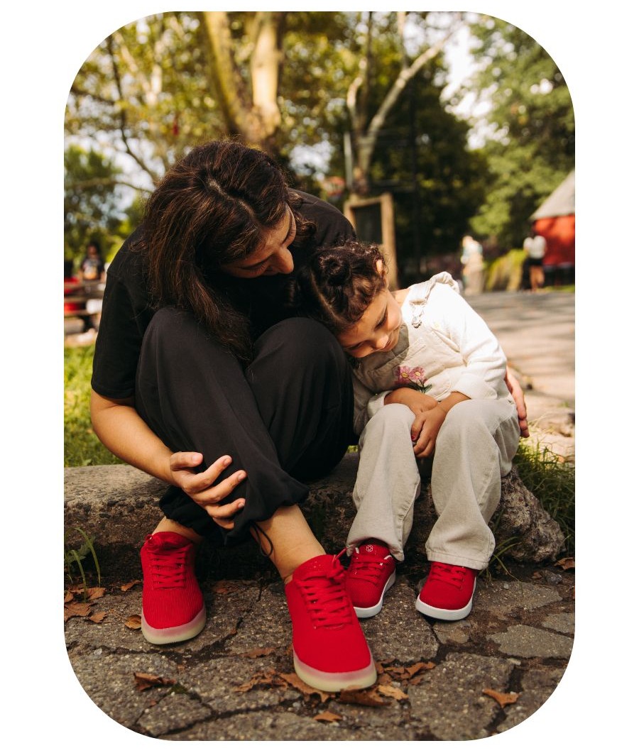 Model 123 in Red with Model 001 in Red