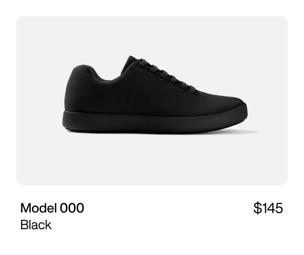 Model 000 - Black $145