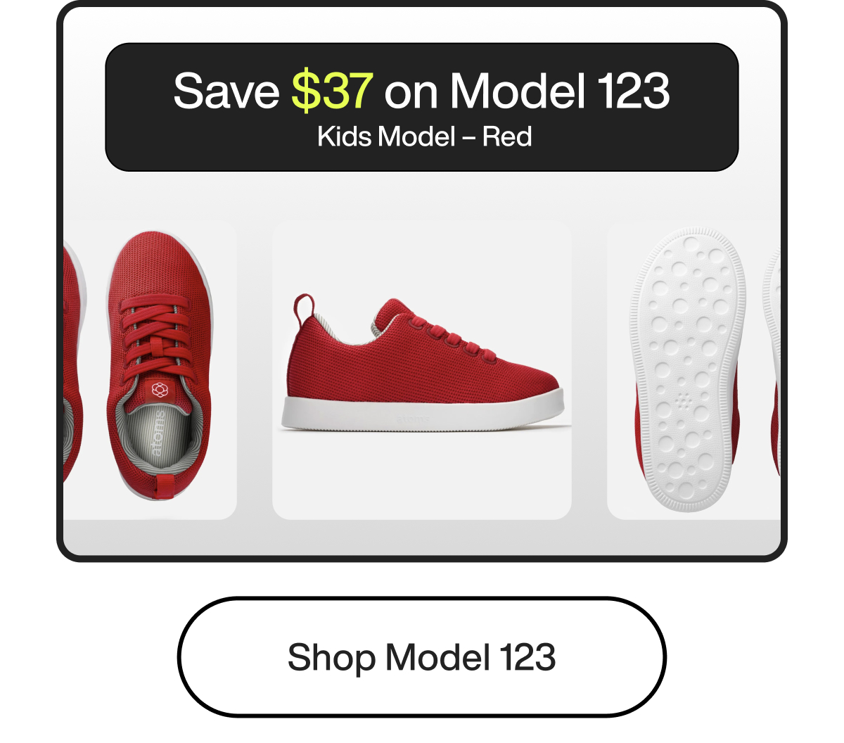 Save $37 on Model 123 Kids Model - Red Shop Model 123