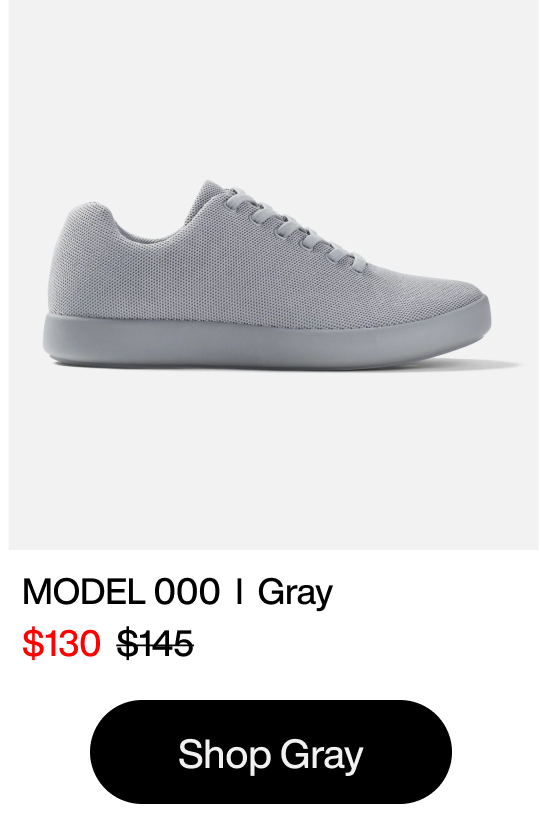 Shop Shoes – Atoms Model 000 Gray – Now $130 (was $145) Shop Shoes – Atoms Model 000 Gray – Now $130 (was $145)