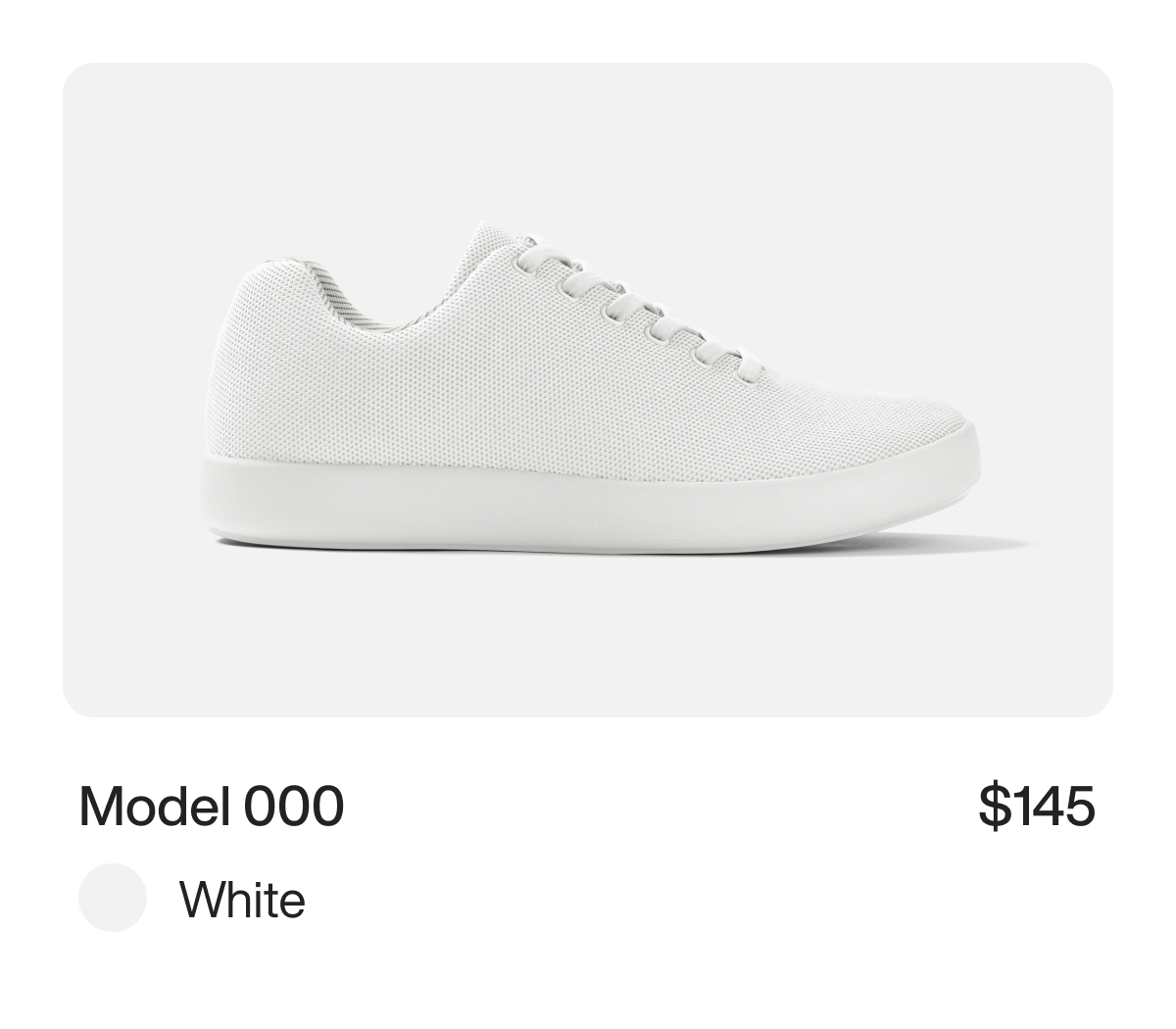 Model 000 $145 White