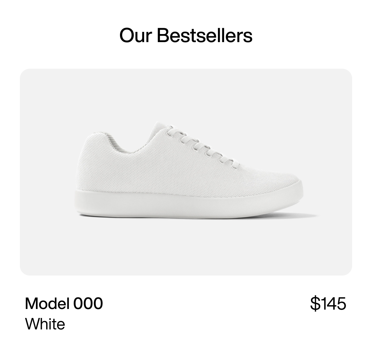 Model 000 - White $145