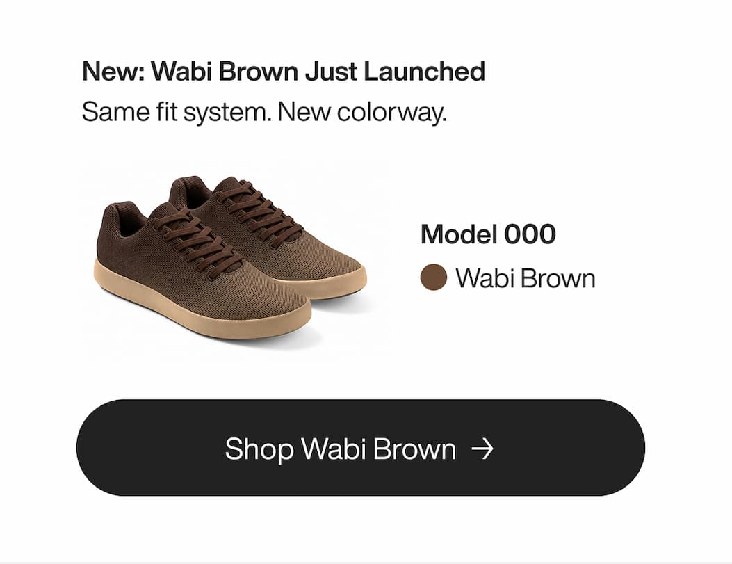 New: Wabi Brown Just Launched Same fit system. New colorway.