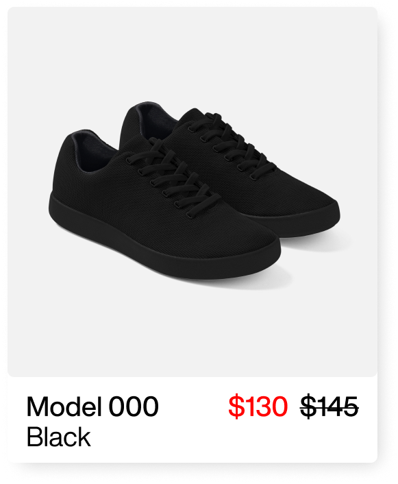 Shop Shoes – Atoms Model 000 Black, now $130 (was $145)