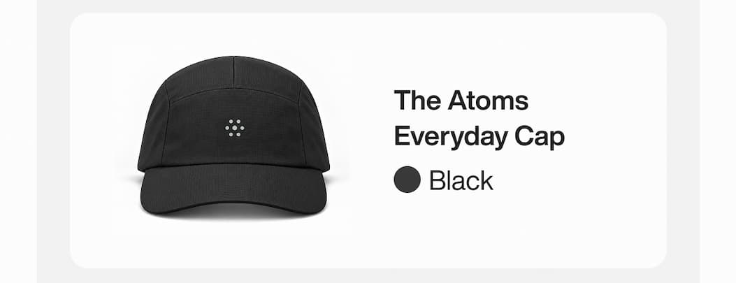 The Atoms Everyday Cap - BLACK