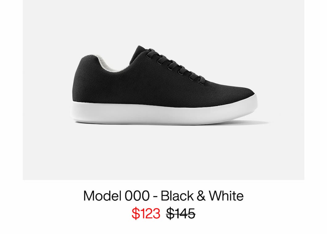 Model 000 - Black & White. $123