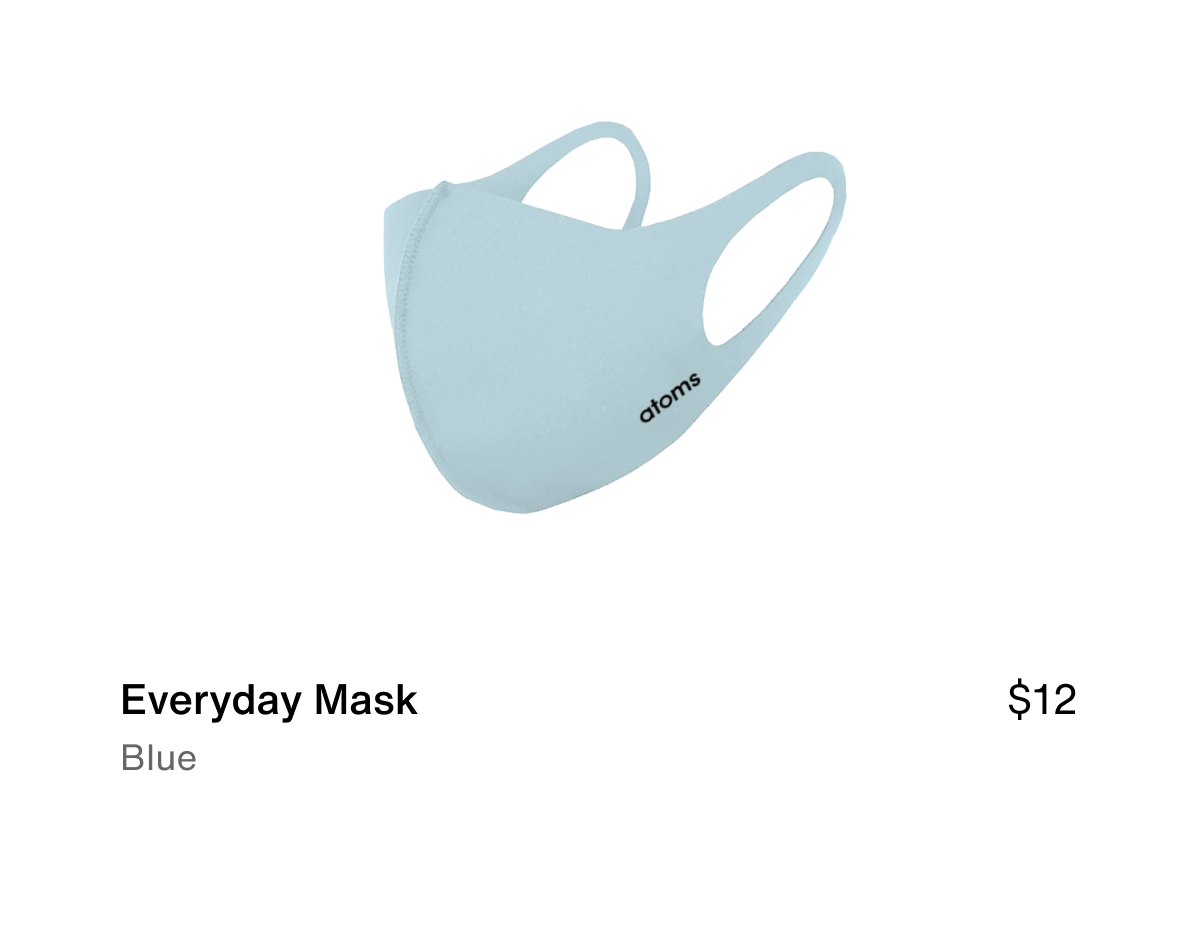Everyday Mask. Blue. $12