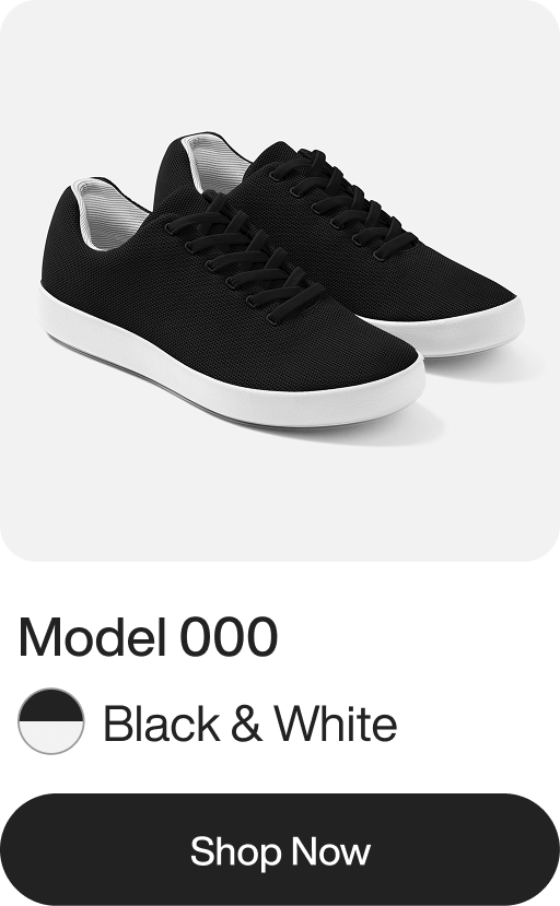 Shop Shoes – Atoms Model 000 Black & White