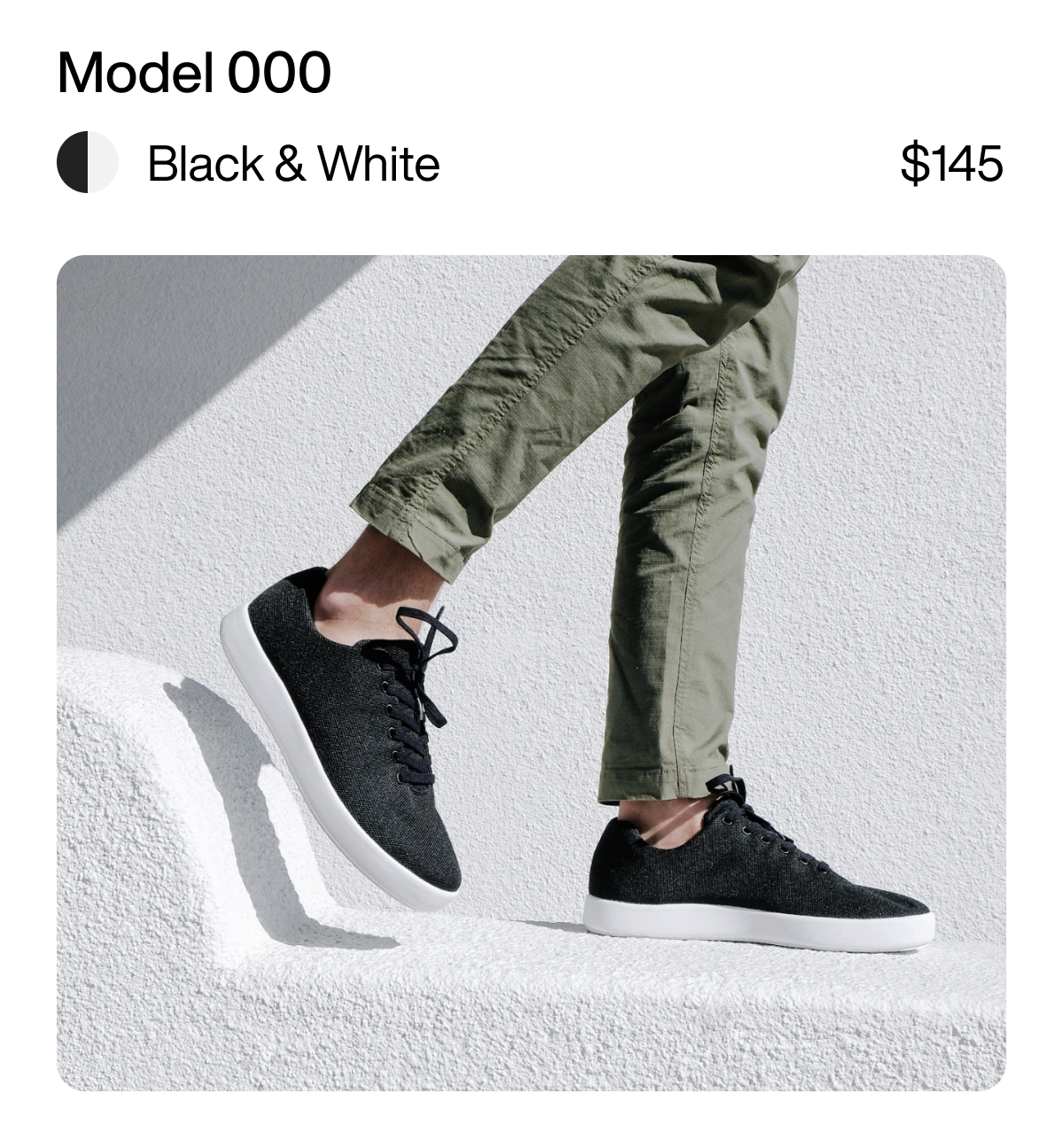 Model 000 Black & White $145