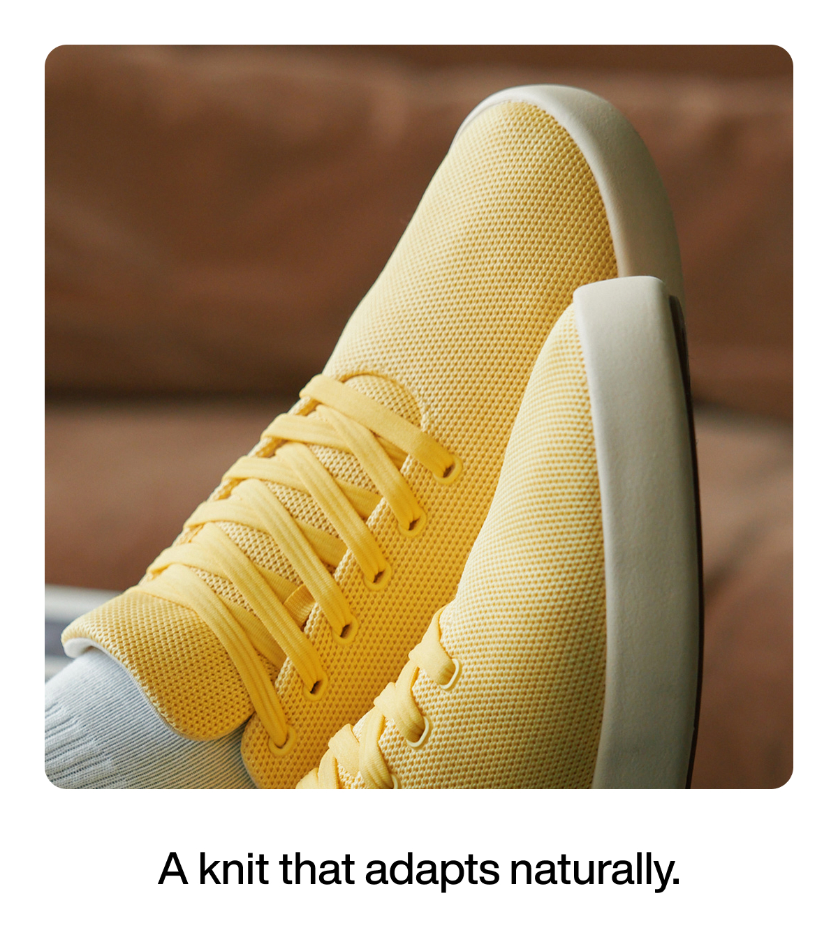 A knit that adapts naturally