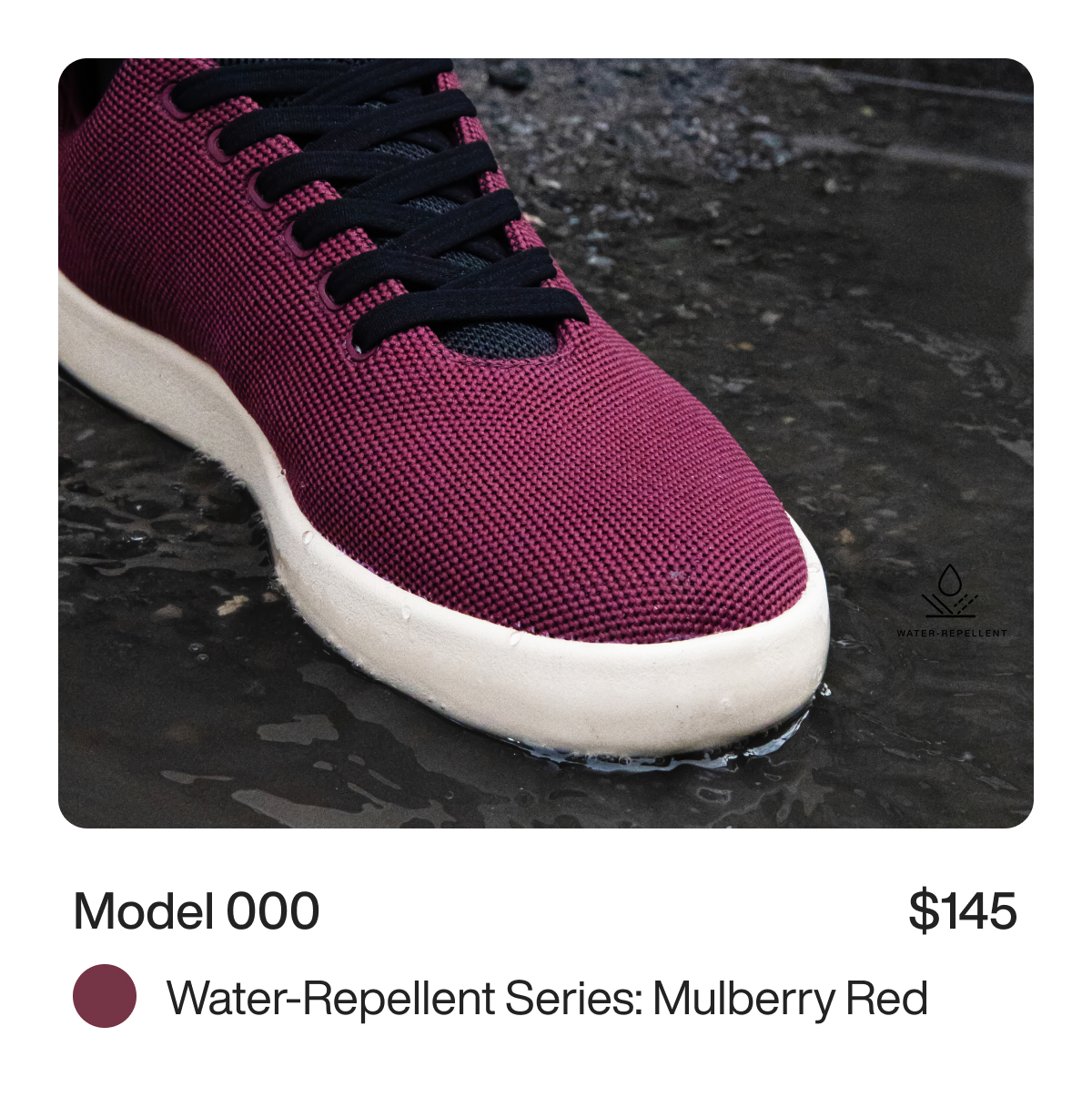 Model 000 $145 Water-Repellent Series: Mulberry Red