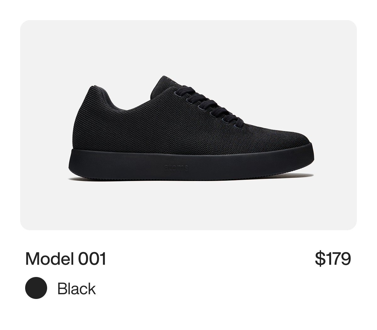 Model 001 Black $179
