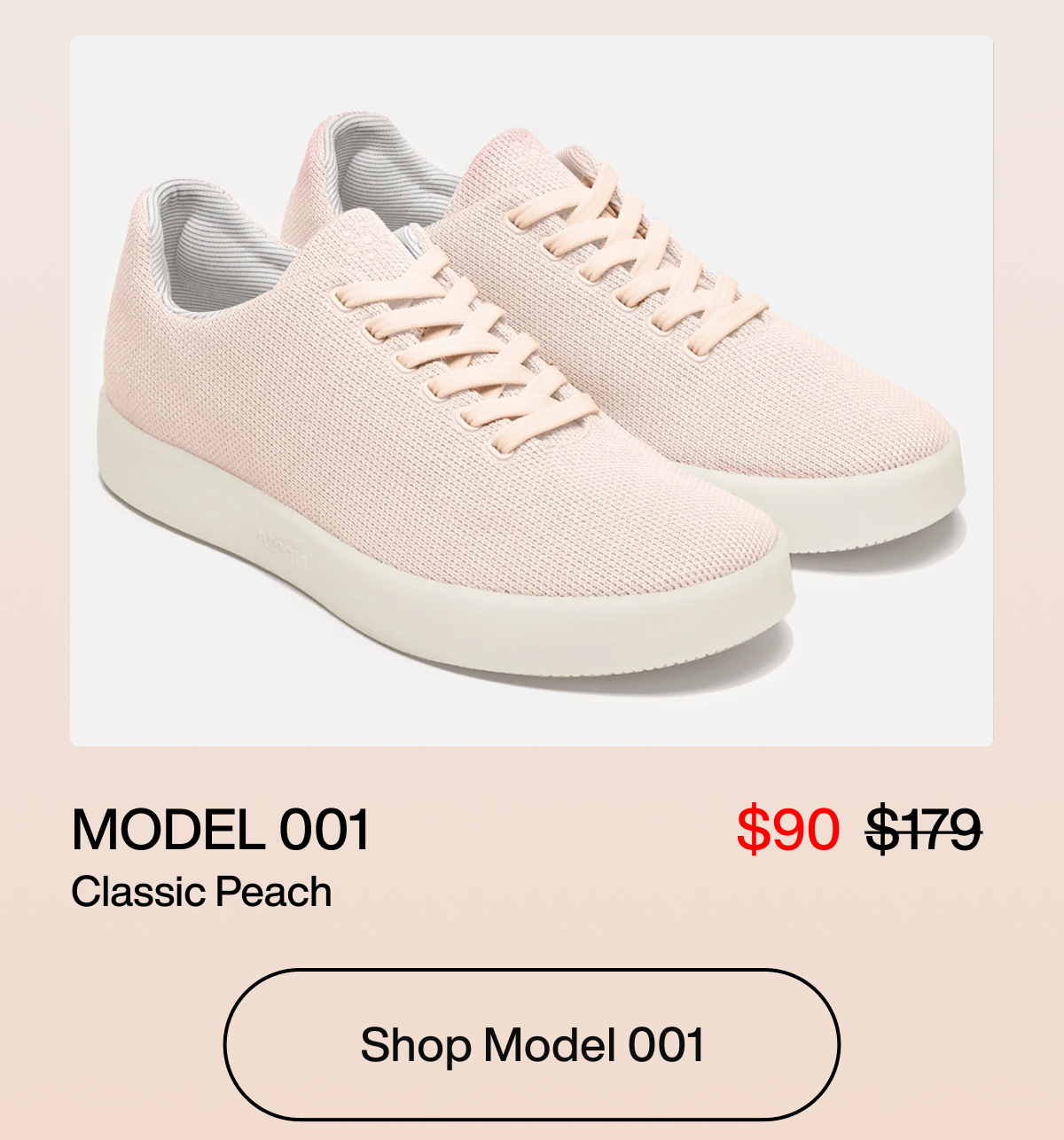 Model 001 | Classic Peach $90 Shop Model 001