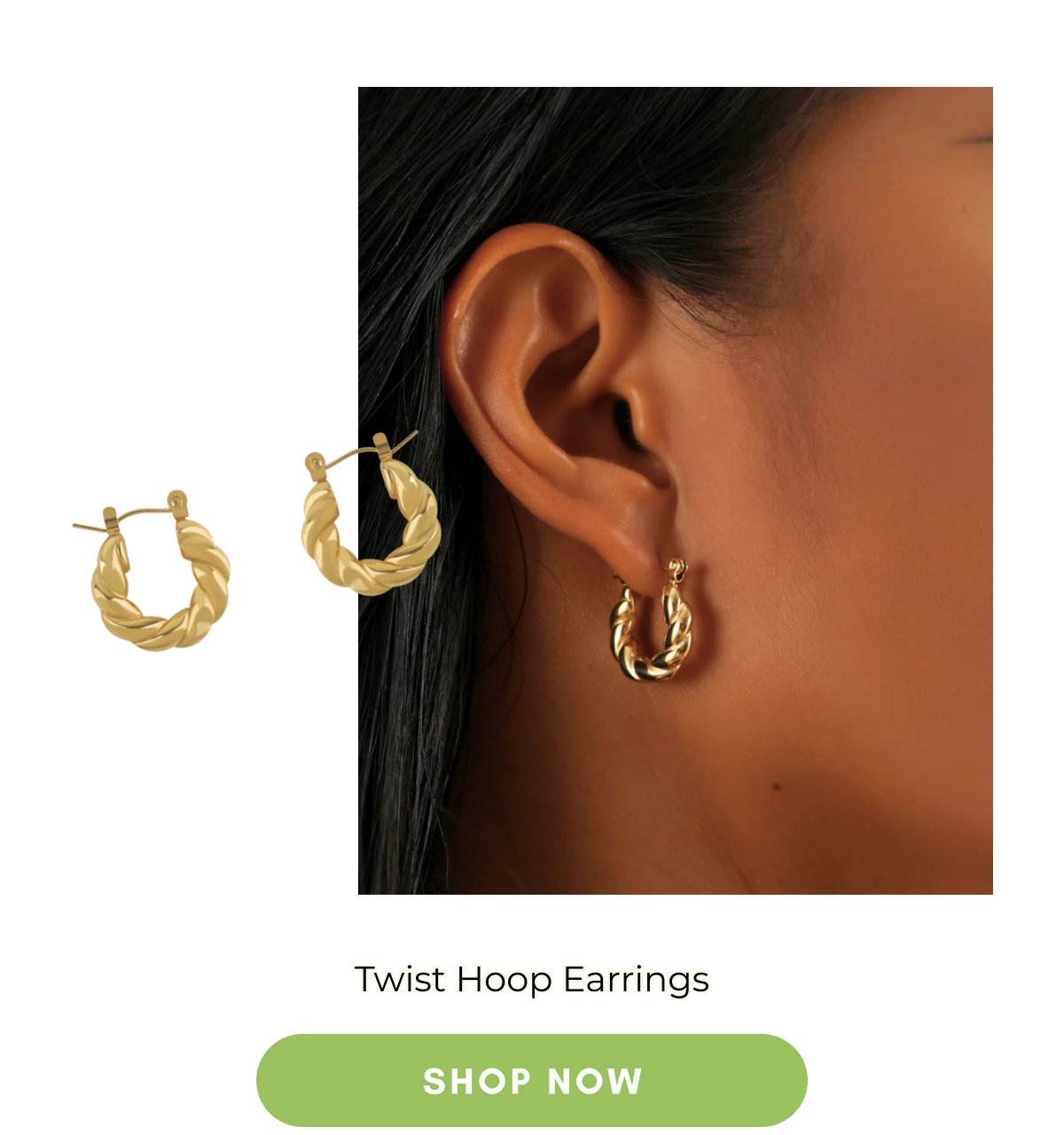 Twist Hoop Earrings