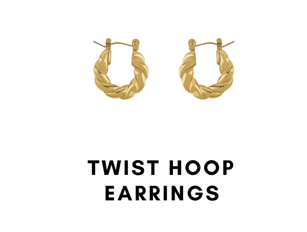Twist Hoop Earrings
