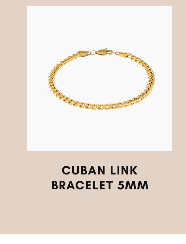 CUBAN LINK BRACELET 5mm
