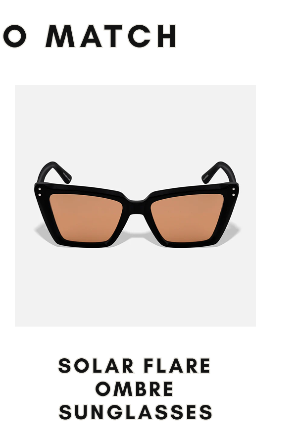 STYLED TO MATCH Solar Flare Ombre Sunglasses