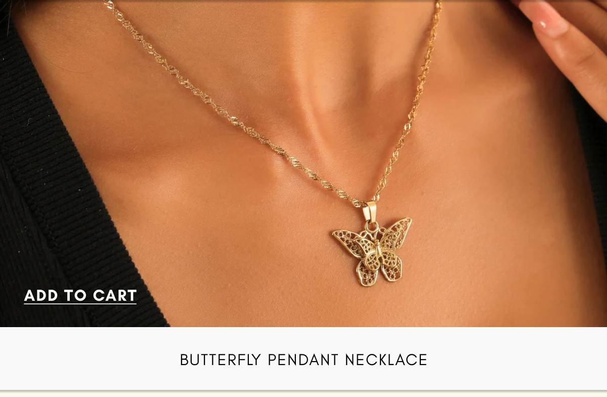 Butterfly Pendant Necklace