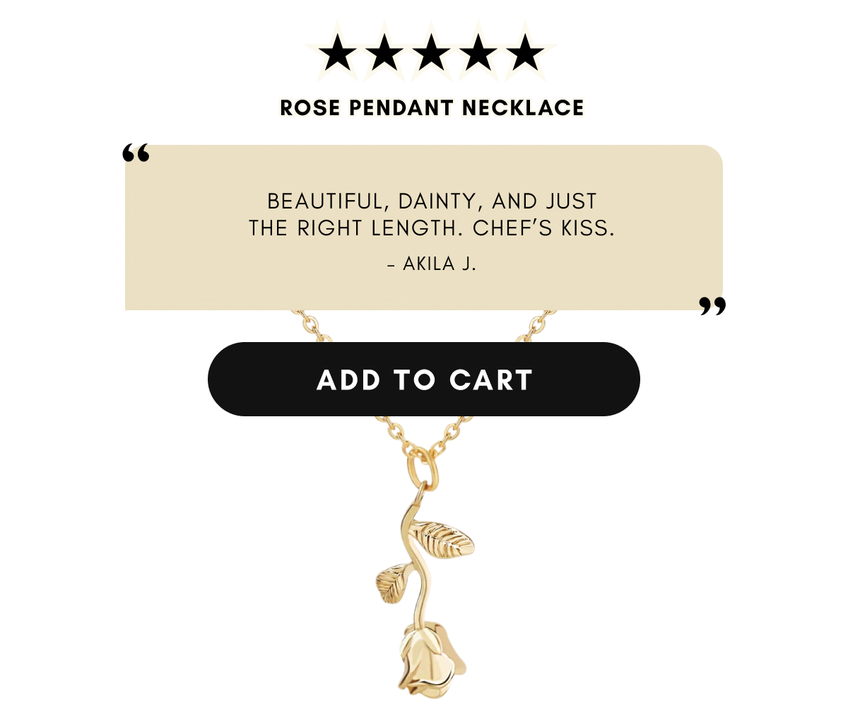 ROSE PENDANT NECKLACE