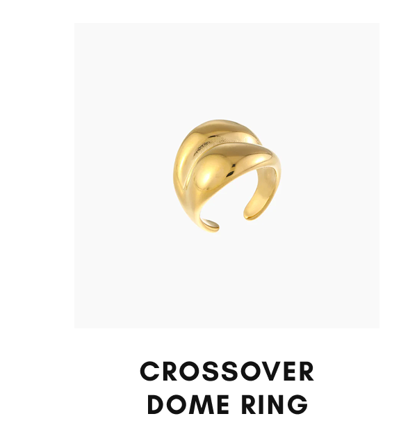 Crossover Dome Ring