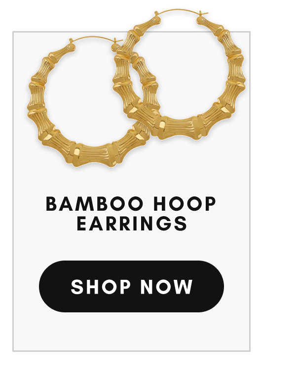 Bamboo Hoop Earrings