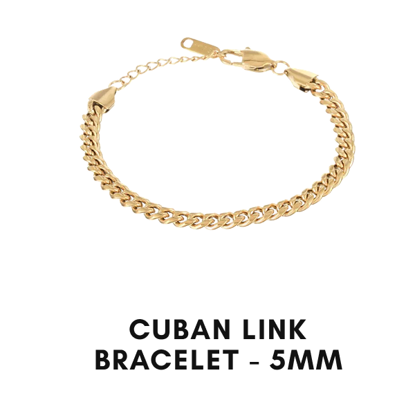 Cuban Link Bracelet - 5mm