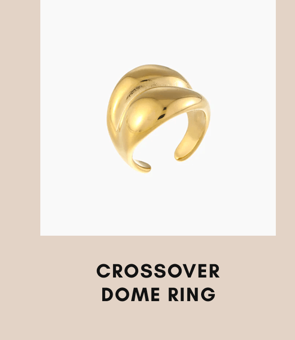 Crossover Dome Ring