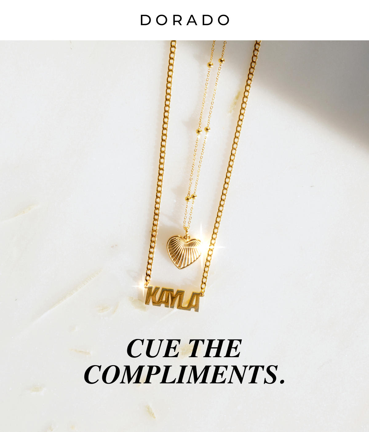 CUE THE COMPLIMENTS. 