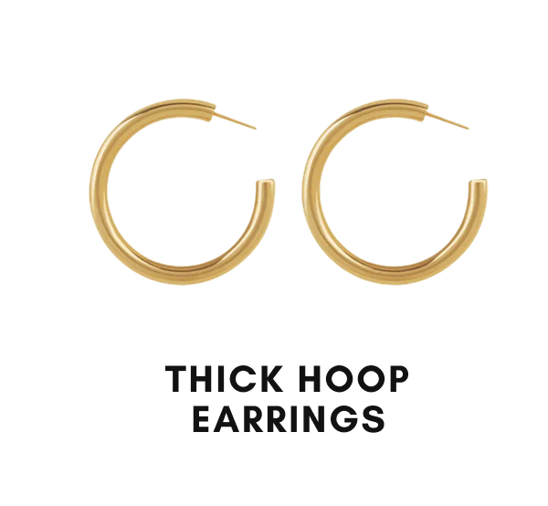Thick Hoop Earrings