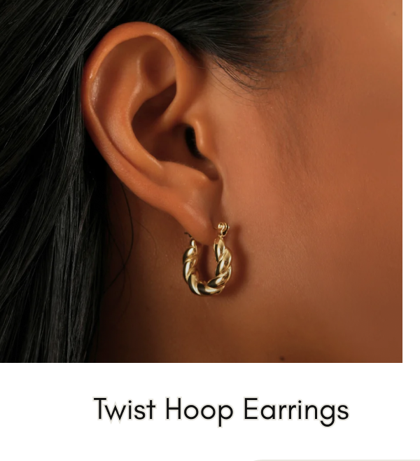 Twist Hoop Earrings
