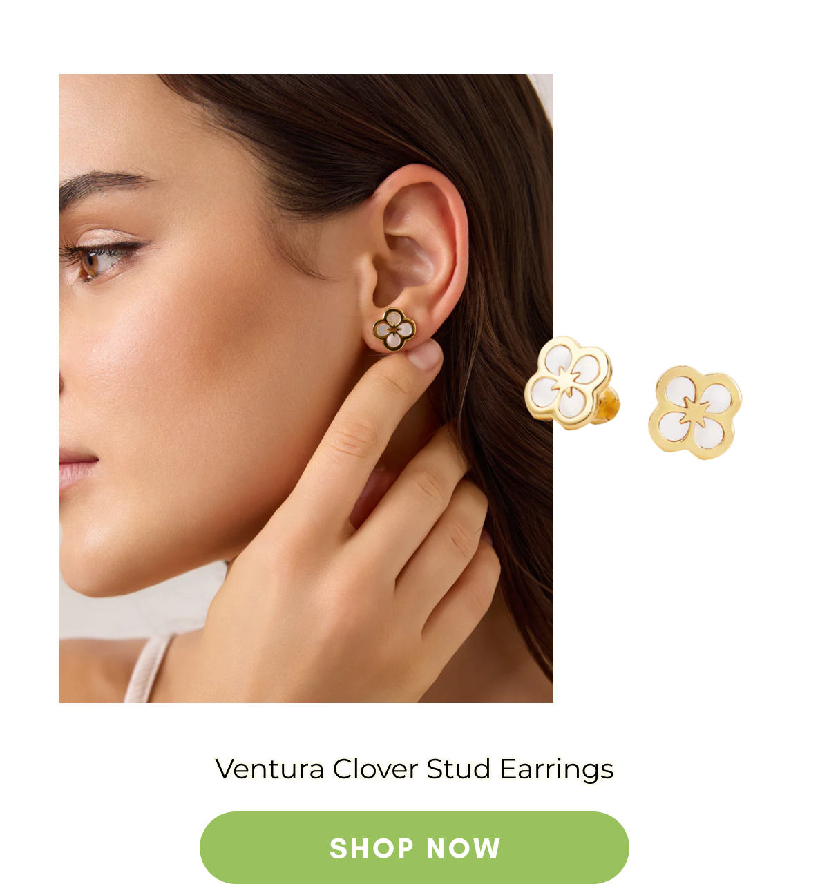 Ventura Clover Stud Earrings
