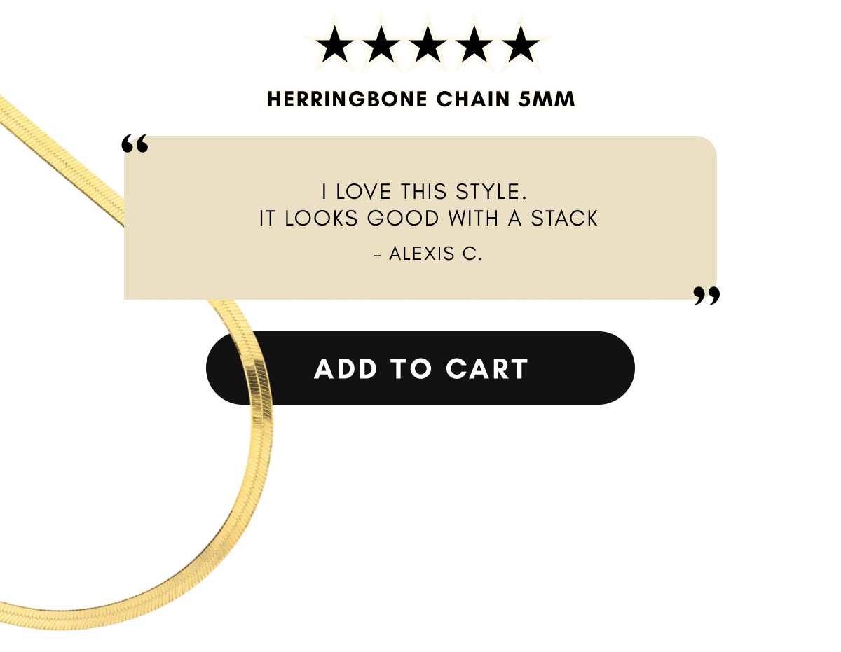 HERRINGBONE CHAIN 5mm 