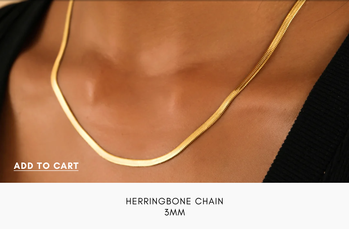 Herringbone Necklace - 3mm