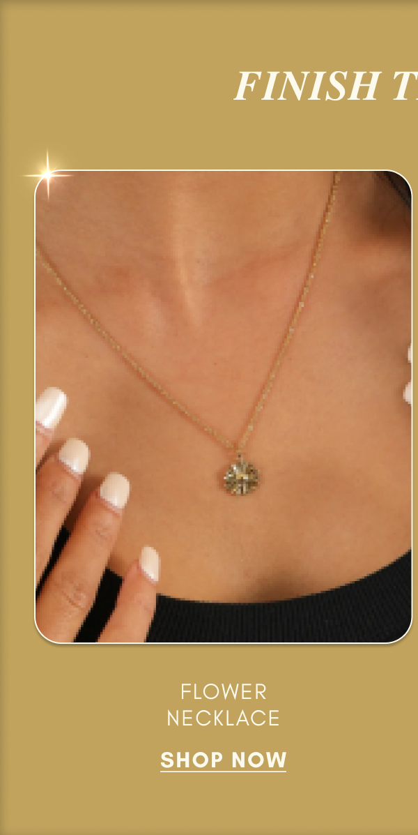 FINISH THE LOOK  Flower Necklace
