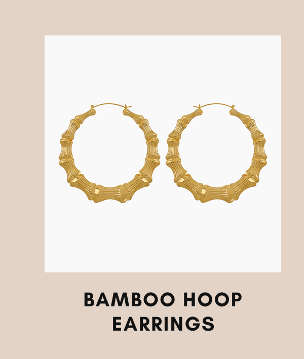 BAMBOO HOOP EARRINGS