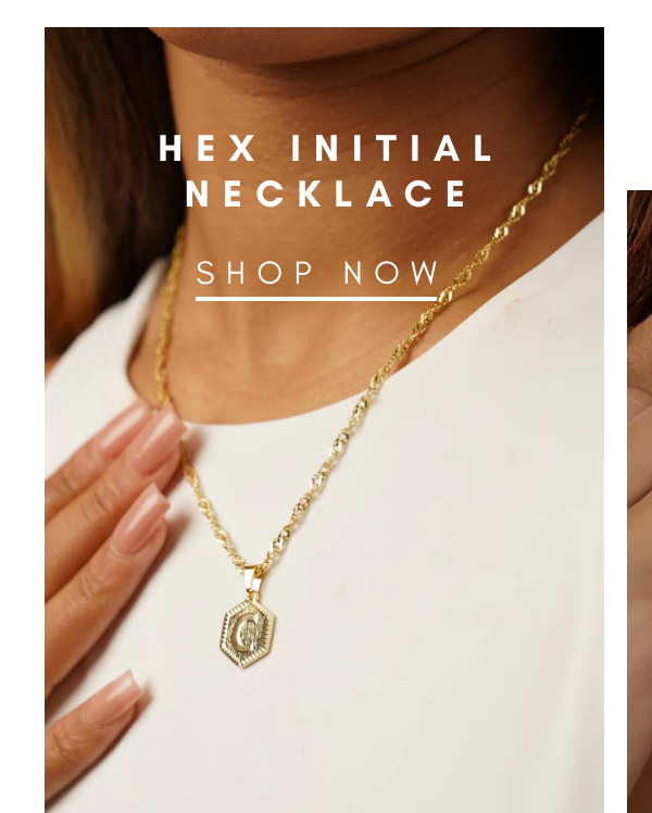 HEX INITIAL NECKLACE