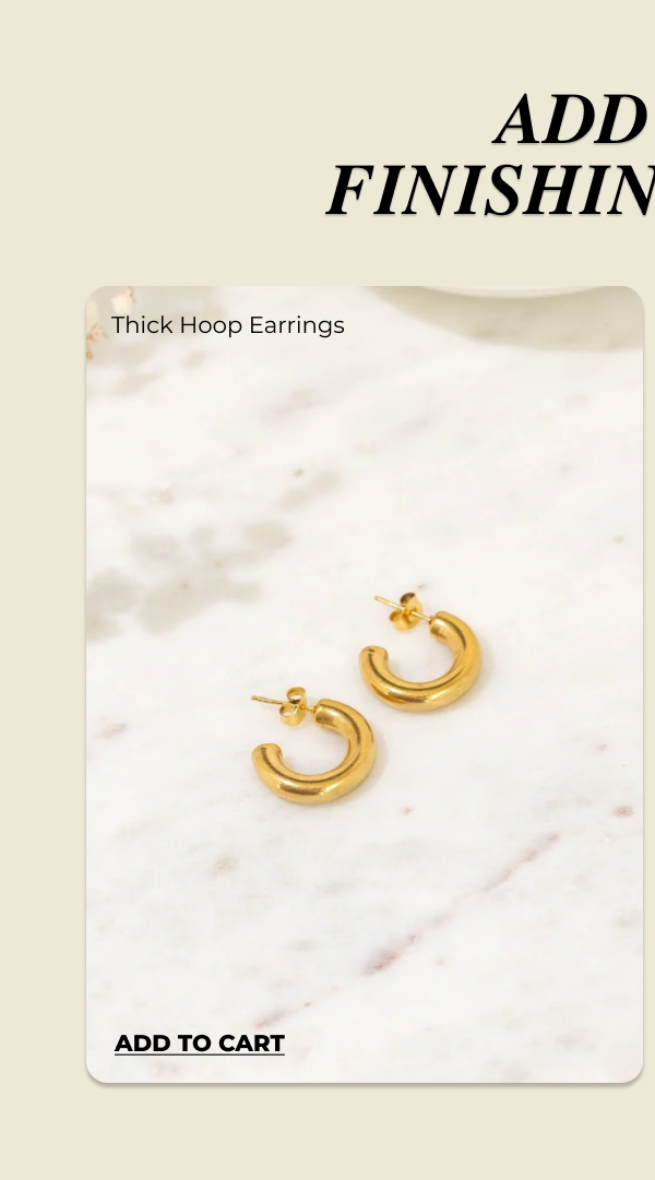 Thick Hoop Earrings