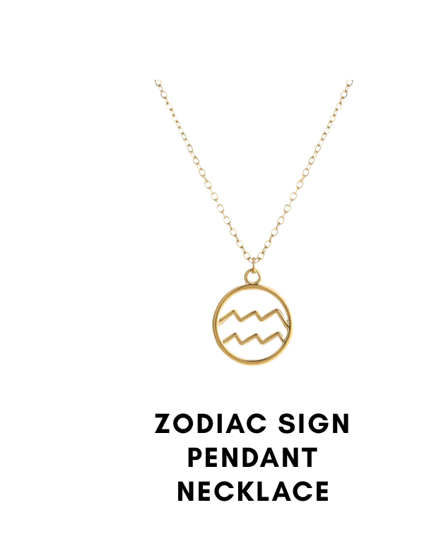 Zodiac Sign Pendant Necklace