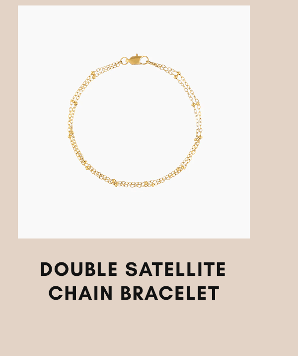 DOUBLE SATELLITE CHAIN BRACELET