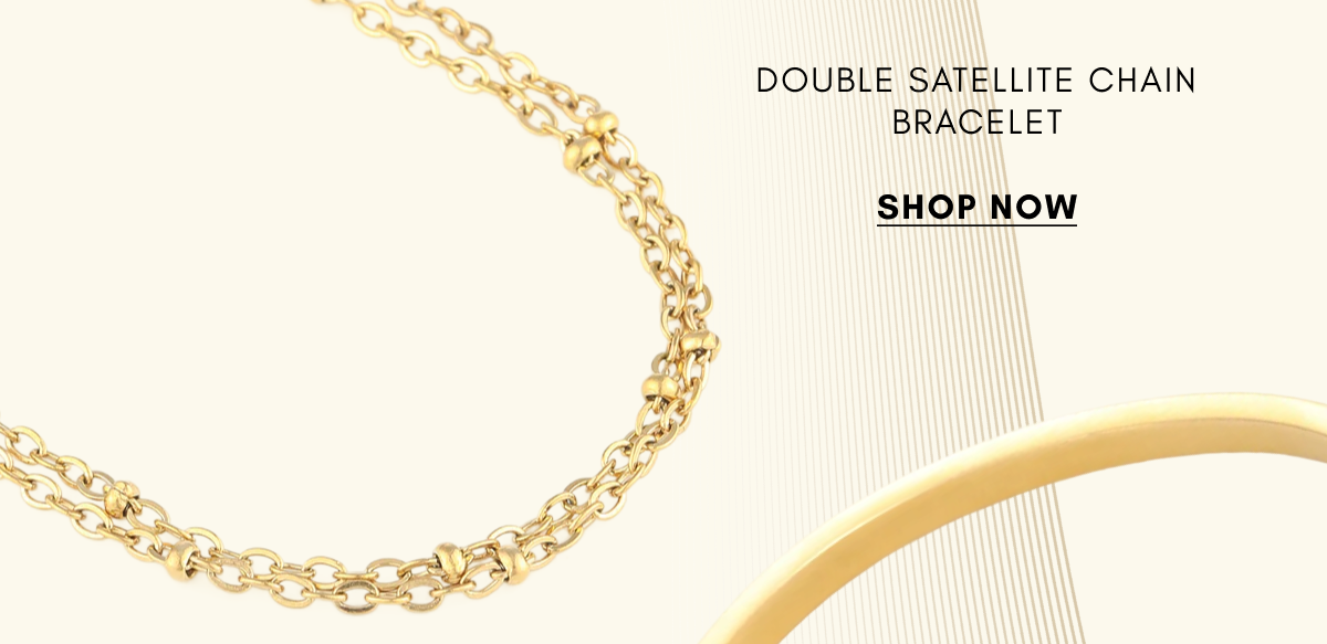 Double Satellite Chain Bracelet